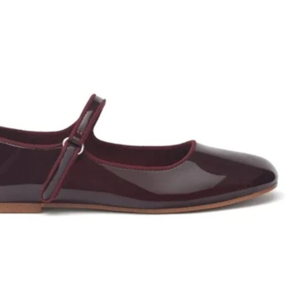 Zara maroon patient leather little girl flats size 12 - Picture 10 of 10